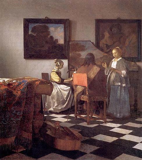 Johannes Vermeer The concert. China oil painting art